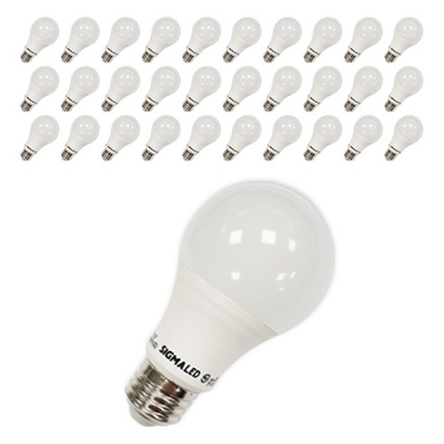 시그마램프 빔벌브 LED 전구 20W E26, 전구색, 50개
