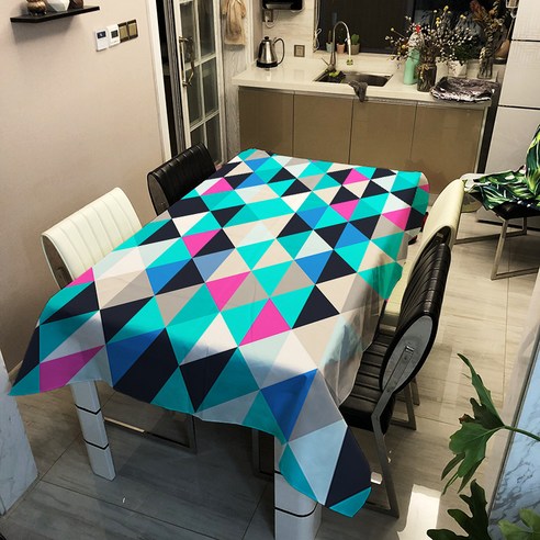 콩 케이리빙홈 패턴데코 테이블보, J, 140 x 180 cm