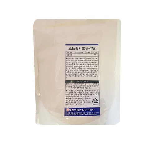 태원식품 스노윙시즈닝 TW, 1개, 1kg