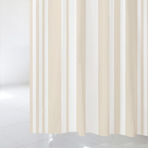 디자인수풀 북유럽 스타일 샤워커튼 sc97 L 1800 x 1880 mm + 스테인리스 고리 12p 세트, 1세트