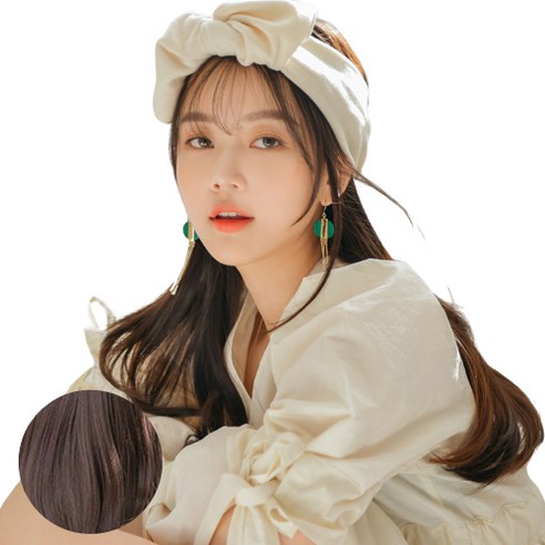 가발나라 U자형 레이어 C컬펌 오픈반가발 + 엑스트라피스 2p + 가발빗 + 꼬리빗 + 악어핀 세트, 초코브라운, 1세트