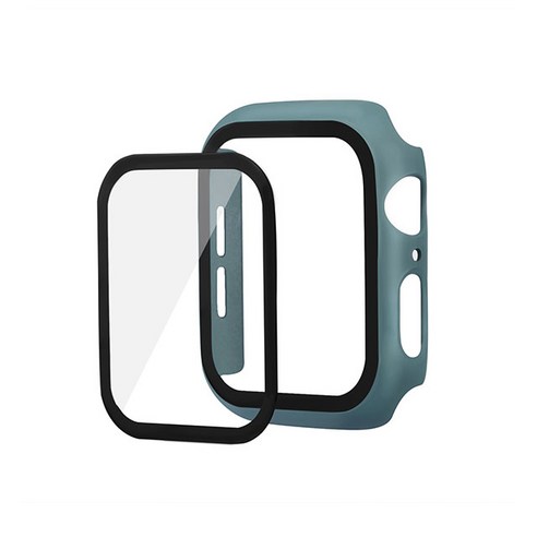 하푼 애플워치3 38mm 9H 강화글라스 케이스, 미드나잇그린, 1개