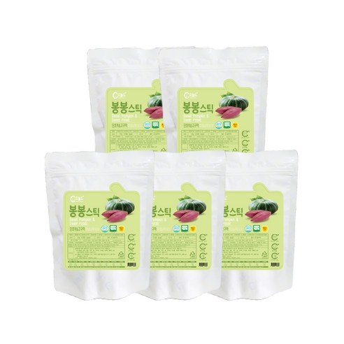 오늘도 유기농 쌀과자 봉봉스틱, 단호박고구마, 25g, 5개
