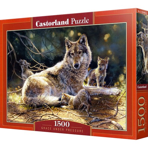 캐스토랜드 늑대 가족 미니 직소퍼즐 CS151400, 1500피스, 혼합색상