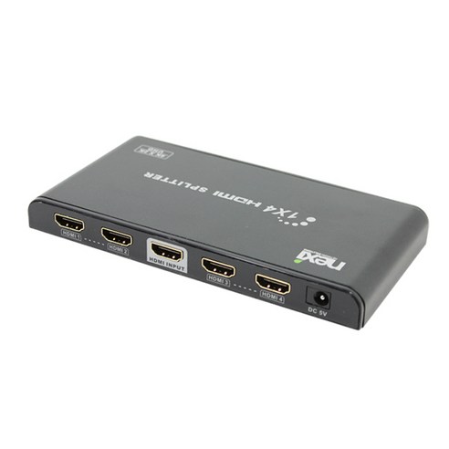 넥시 HDMI 1:4 분배기 NX-4K0104P, 1개