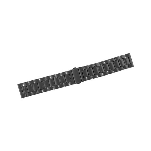 비쉐르 갤럭시 프론티어/기어S3/워치3 22mm 엑설런트 메탈 밴드 스트랩 (45/46mm 호환 가능), 블랙, 1개