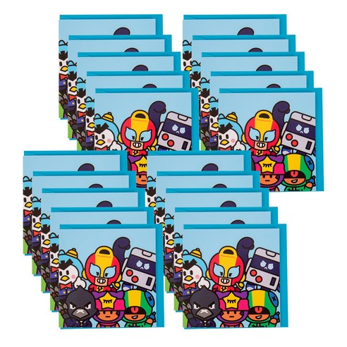 브롤스타즈 미니 메세지카드, 그룹, 20세트