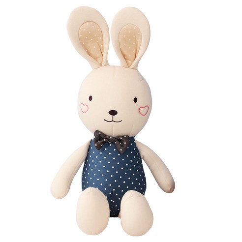 베베라온 오가닉 애착인형 토끼 두루, 블루