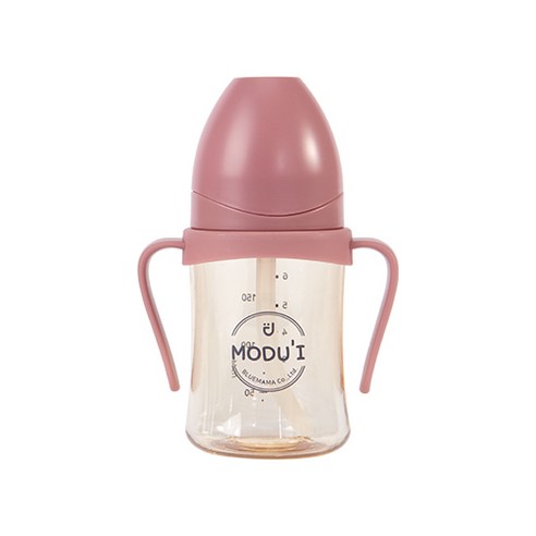 모두아이 PPSU 프리미엄 Sippy 빨대컵 200ml, 핑크, 1개