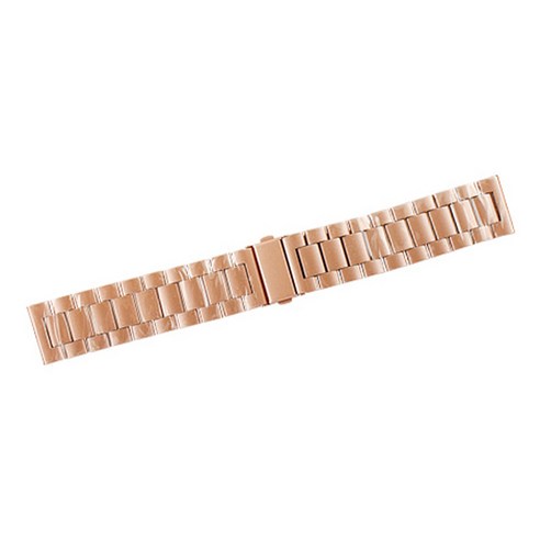 비쉐르 갤럭시 액티브 1/2/워치3 20mm 엑설런트 메탈 밴드 스트랩 (40/41/42mm 호환 가능), 로즈골드, 1개
