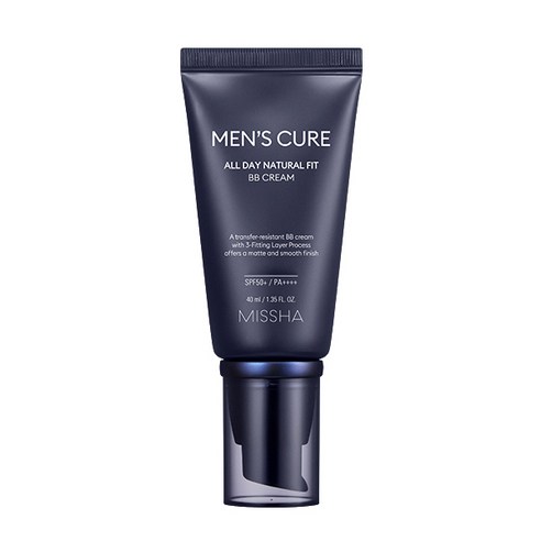 미샤 맨즈큐어 올 데이 내추럴 핏 비비 크림 SPF50+ PA++++ 40ml, 내추럴베이지, 1개