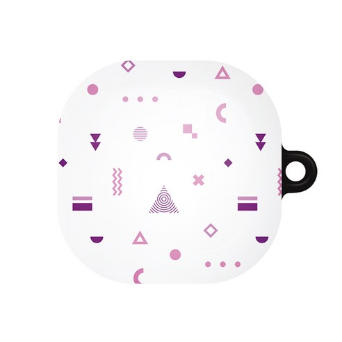 바니몽 갤럭시 버즈라이브 / 버즈2/버즈프로 센치무드 하드케이스, 04 두근라일락