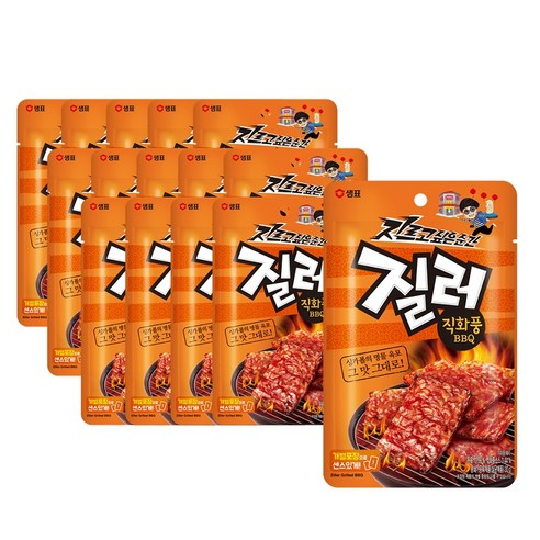 샘표 질러 육포 직화풍 BBQ, 30g, 15개