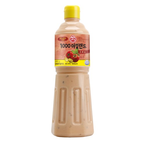 오뚜기 1000아일랜드 드레싱, 980g, 1개