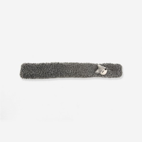 피카노리 반려동물 여우 목도리 M PECA6722GrM, 그레이, 1개
