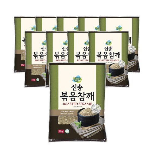 신송 볶음참깨, 1kg, 10개