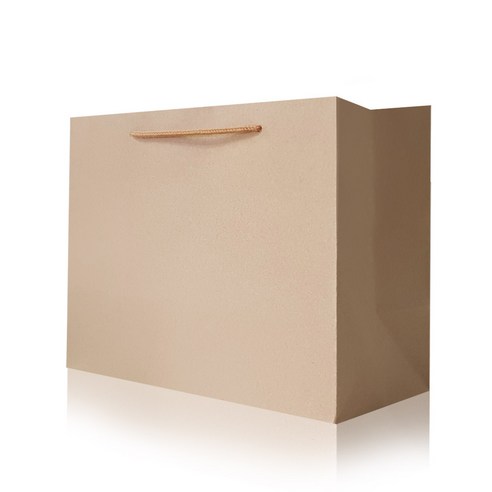 실용적이고 환경 친화적인 저장과 운반을 위한 리드홈 크라프트 무지 와이드 쇼핑백