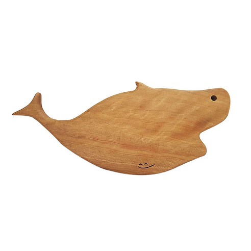 미소도마 상어 박달나무 도마, 혼합색상, 1개