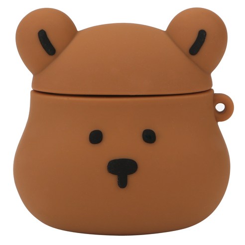 무선 무음 이어폰 케이스 부들부들 에어팟 1/2세대 케이스 + 키링 세트, 퍼플 12 데일리라이크 마이 버디 에어팟 케이스, Dong gu