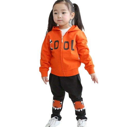 아동용 벙커 후드집업 상하 바지세트