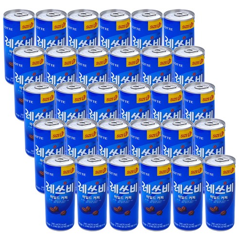 롯데칠성음료 레쓰비 마일드 커피음료, 240ml, 30캔