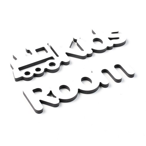 클라마 픽토 도어사인 디자인문패 Kids Room, 화이트