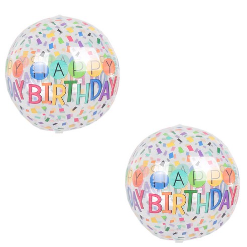 파티쇼 아나그램 오브은박풍선, 생일레인보우, 2개