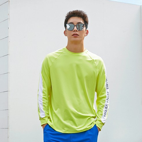 펀한커플 남성용 오버 루즈핏 래쉬가드 상의 A6209