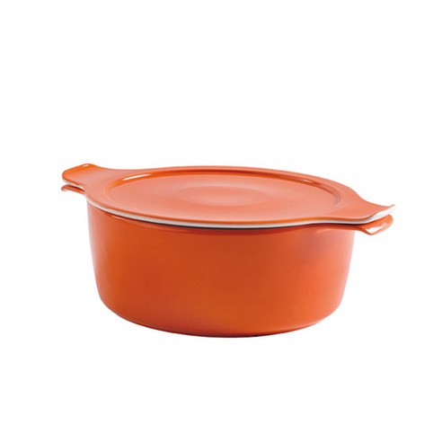 에센바흐 인덕텀 쿡앤서브 도자기 양수냄비, 16cm, orange