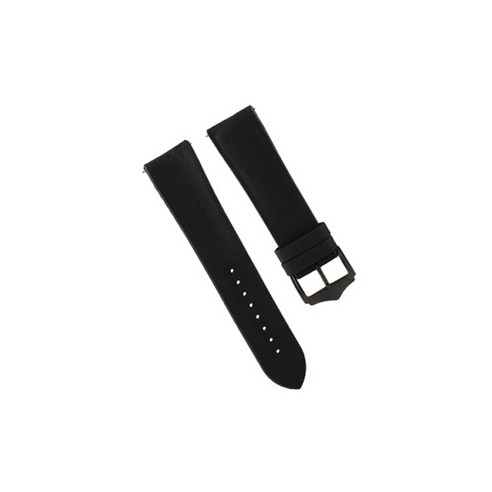 비쉐르 갤럭시 액티브 1/2/워치3 20mm 벨벳콩 레더 밴드 스트랩 (40/41/42mm 호환 가능), 블랙, 1개
