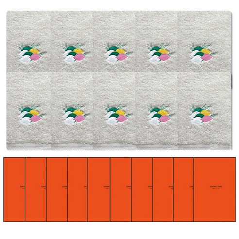 송월타월 명절놀이 수건 160g 40수 코마사 + 케이스 세트, 수건(베이지), 케이스(랜덤발송), 10세트
