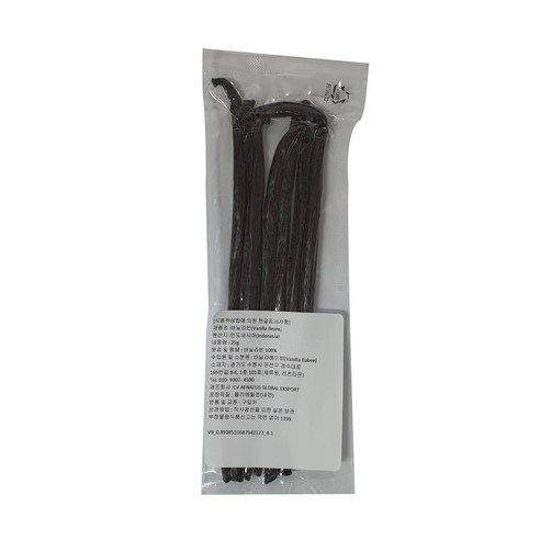 최상급 바닐라빈 한차재료, 25g, 1개