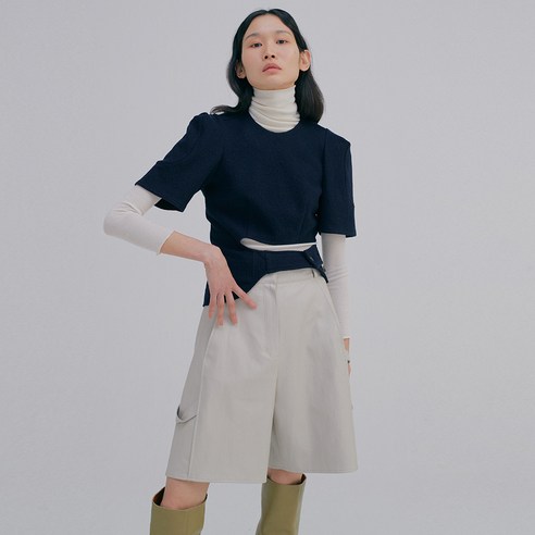 분더캄머 여성용 Eco Leather Half Trouser