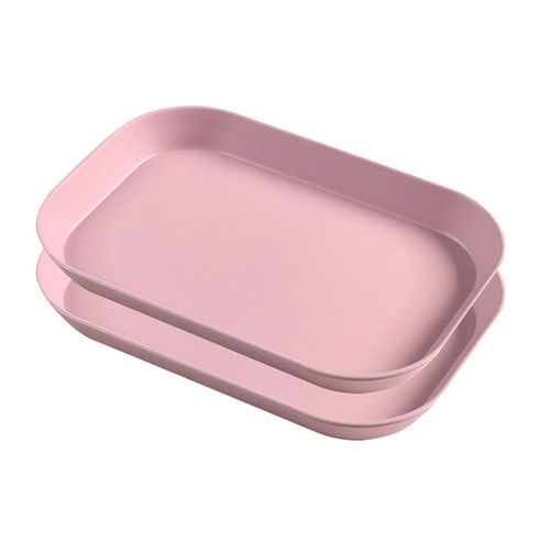 마켓감성 간편 마카롱 파스텔 트레이 2p, 핑크