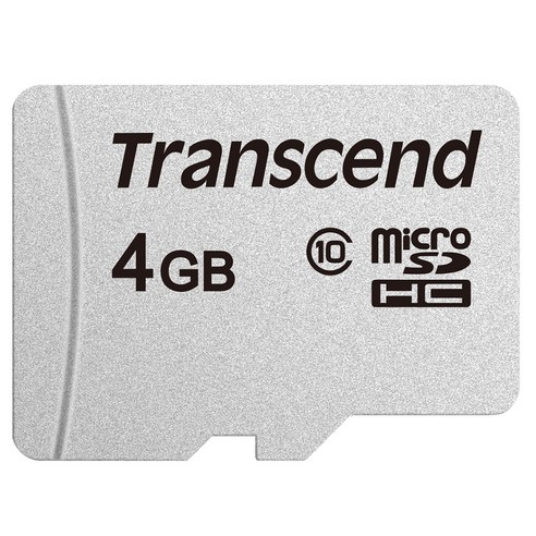 트랜센드 마이크로 SD 메모리카드 300S, 4GB