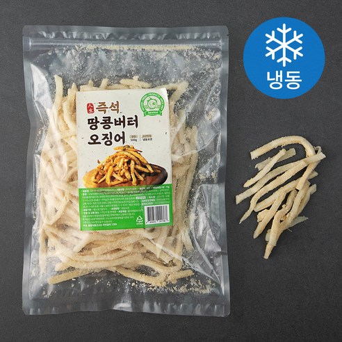 해야미 리키 즉석 땅콩 버터 오징어 (냉동), 500g, 1봉