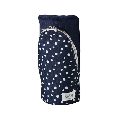 모모팝 스마스타 세우는 스탠드 필통, Navy dot, 1개