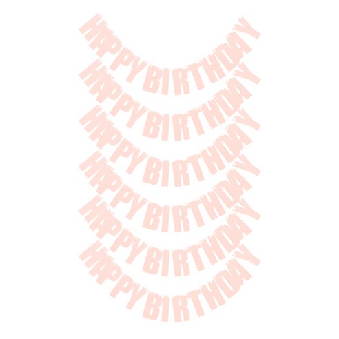 블럭마트 심플 HAPPY BIRTHDAY 가랜드 6p 세트, TYPE 10, 6세트