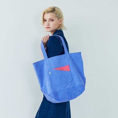 엘더블유엘 TWINKLE DENIM TOTE 에코백
