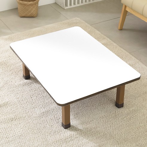 브라운 상다리 접이식 테이블 1200 x 450 mm, 화이트