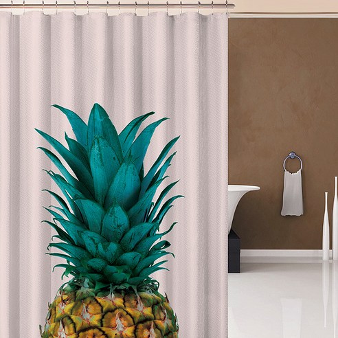 알럽홈 플랜츠 무드 방수 샤워커튼 Type4 180 x 180 cm, 1개