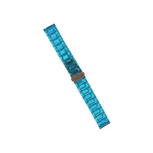 비쉐르 갤럭시 워치 2 44mm 투명 디어링 크리스탈 레진 밴드 스트랩, 블루, 1개