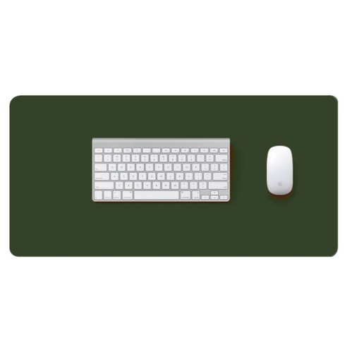콩 K office 심플 컬러 테이블 키보드 패드 80 x 50 cm + 버클스트랩, 올리브, 1개