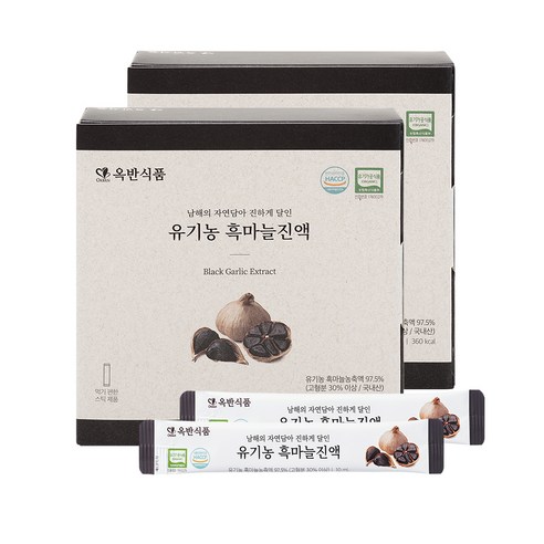 옥반식품 유기농 흑마늘진액, 10ml, 60개