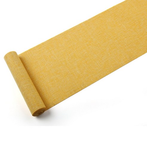 린넨 테이블 러너 Q104, 옐로, 6인용(40 x 250 cm)