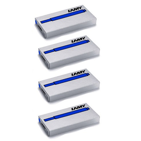 LAMY T10 만년필용 일회용 잉크 카트리지 5p, blue, 28개