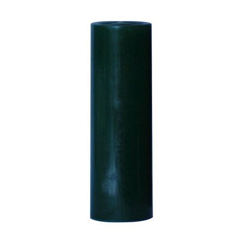 원기둥 칼라 양초 초록 7.5 x 23 cm, 무향, 1개