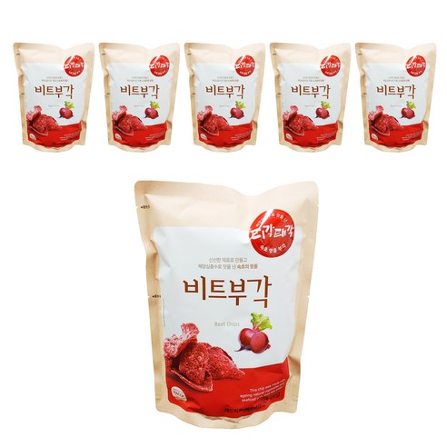 티각태각 비트 부각, 60g, 6개