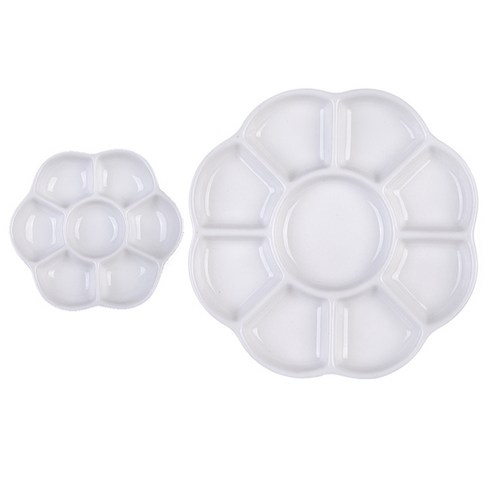 아트시크릿 세라믹 팔레트 소 CP-106 + 중 CP-107 세트, 7칸(소), 9칸(중), 1세트