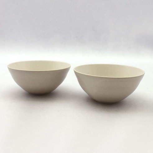 달소금 국산 데일리 모아 도자기 대접, 크림화이트(무광), 2개